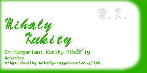 mihaly kukity business card